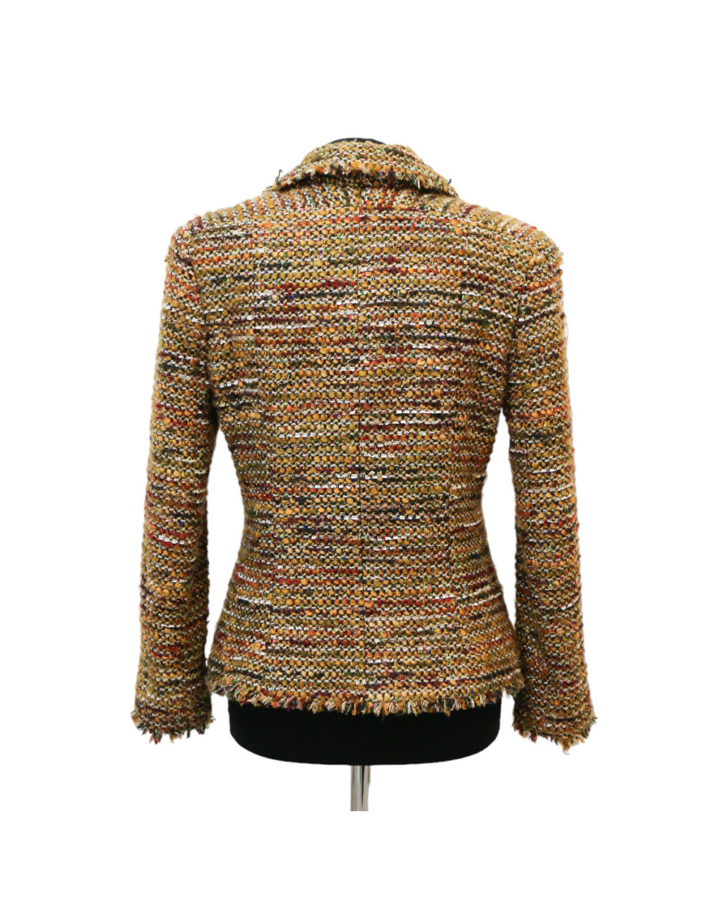 Veste T 42 CHANEL tweed fils d'or Aut 2003