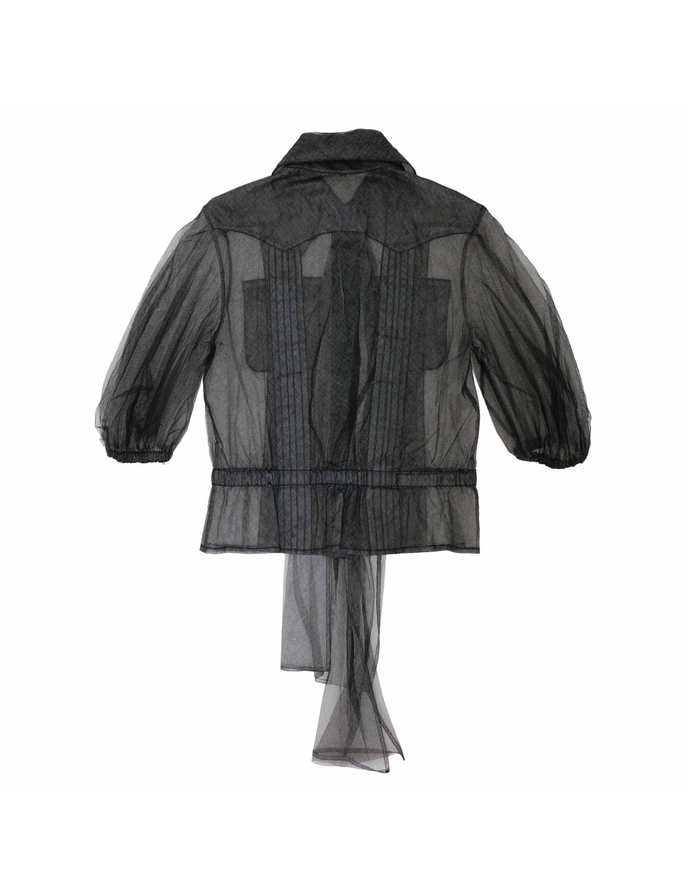 Blouse T38 CHANEL voile avec cravate