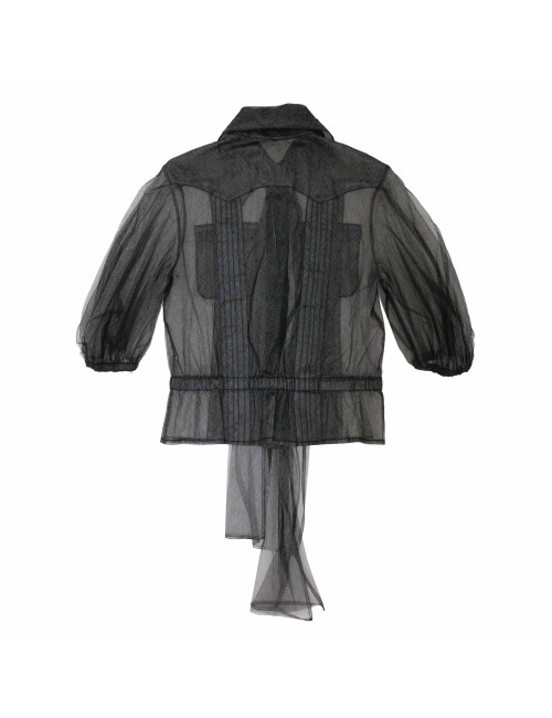 Blouse T38 CHANEL voile avec cravate