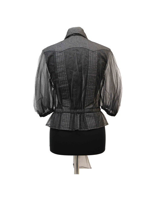 Blouse T38 CHANEL voile avec cravate