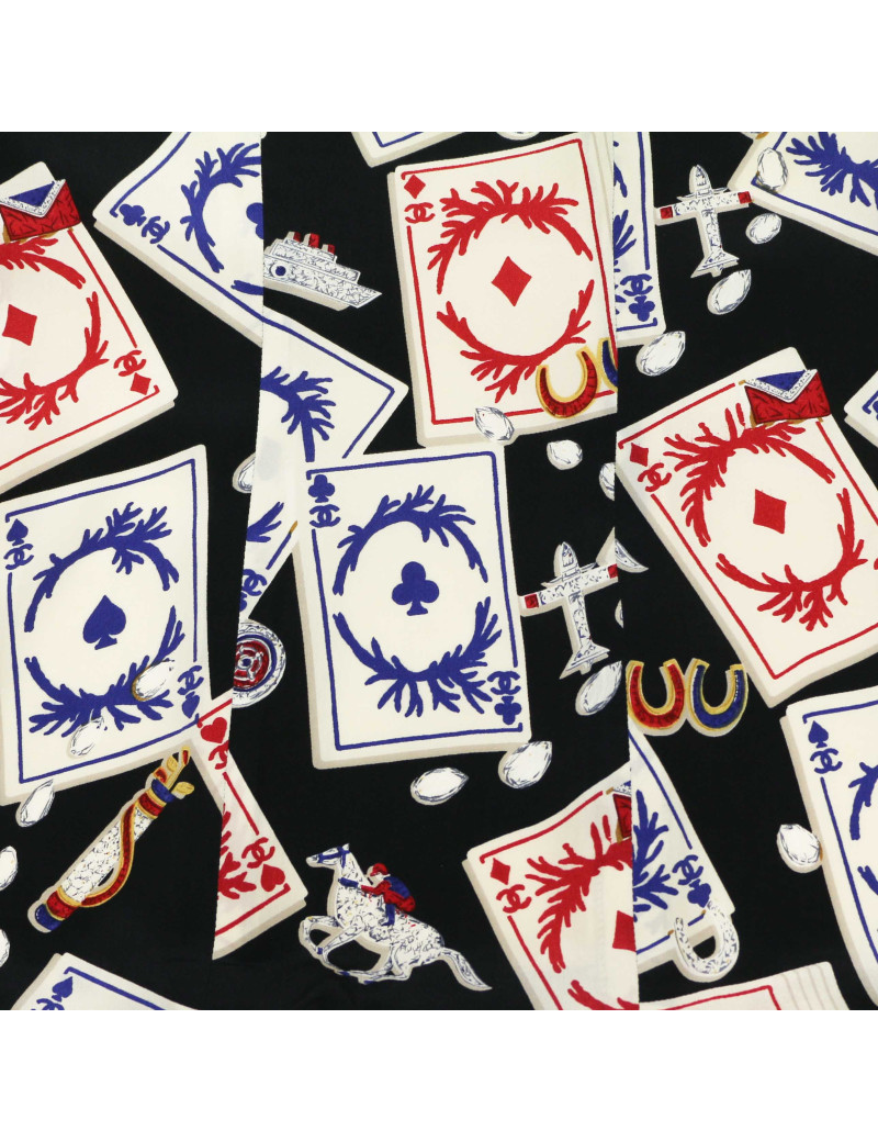 Veste CHANEL tweed blanc et noir vintage