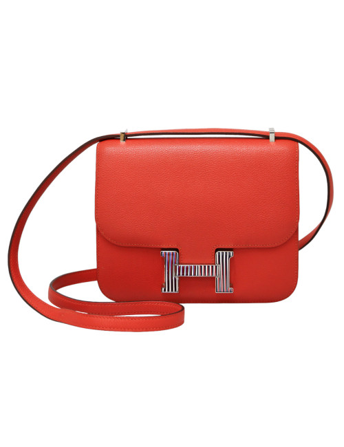 Mini Constance HERMES feu