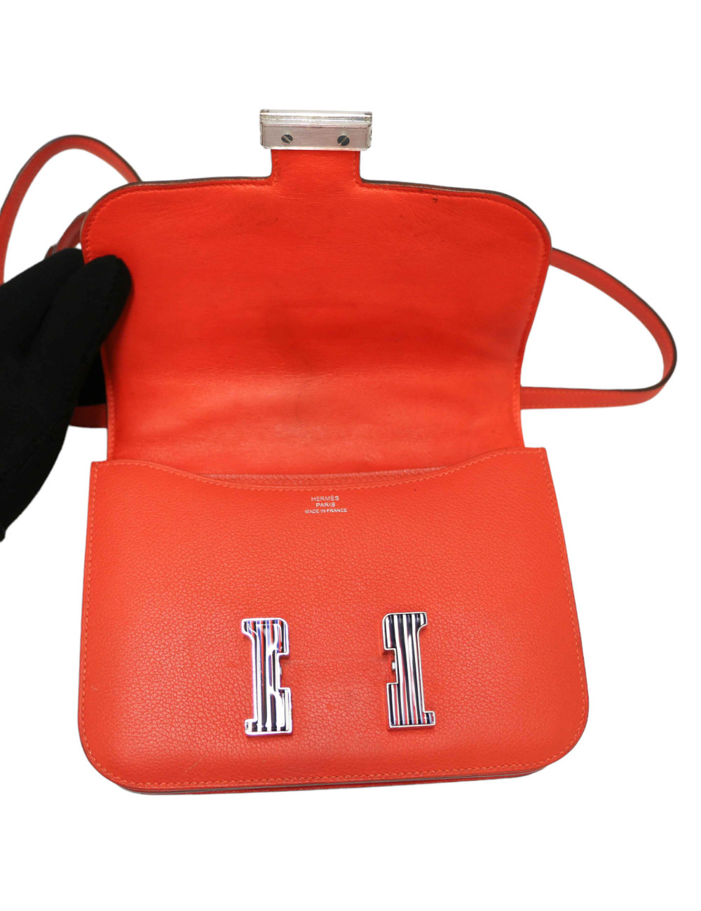 Mini Constance HERMES feu