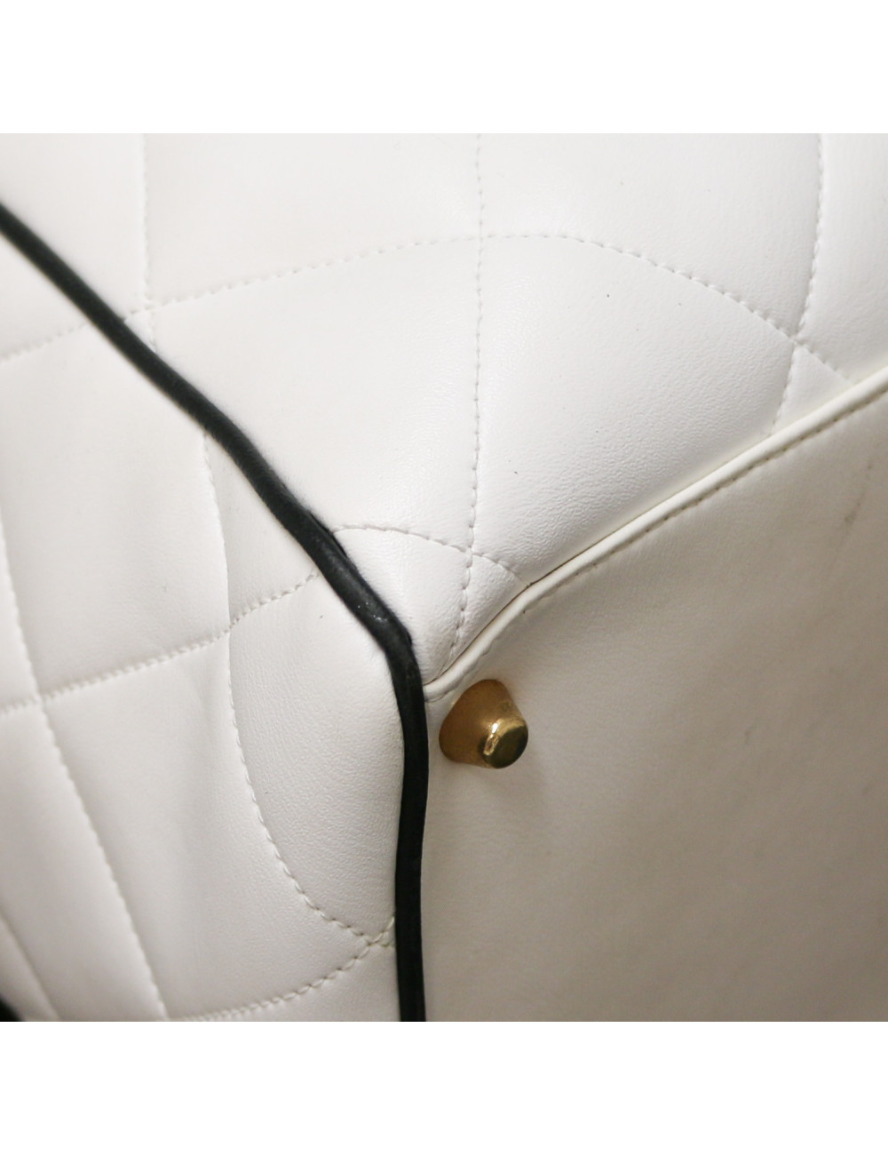 Sac Bowling CHANEL blanc voyage