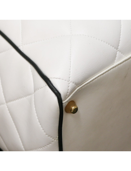 Sac Bowling CHANEL blanc voyage