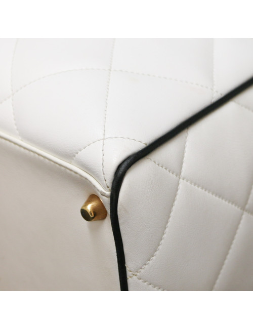 Sac Bowling CHANEL blanc voyage