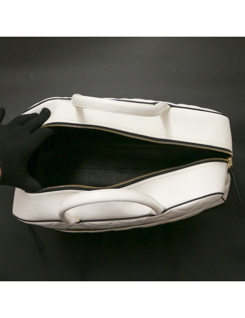 Sac Bowling CHANEL blanc voyage