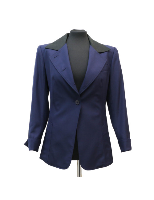 Tailleur HERMES bleu marine T38