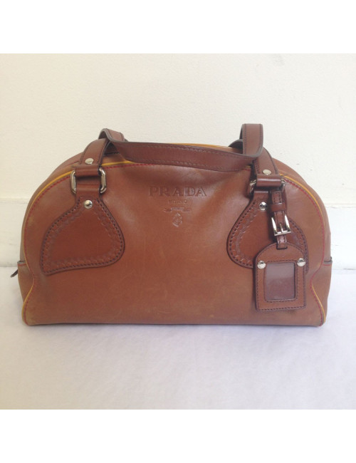 Sac PRADA cuir marron