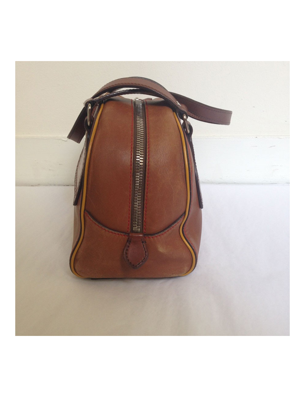 Sac PRADA cuir marron