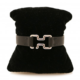 Bracelet HERMES cuir Epsom noir