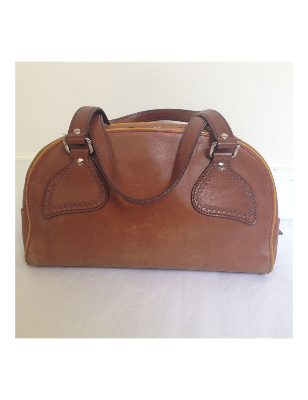 Sac PRADA cuir marron