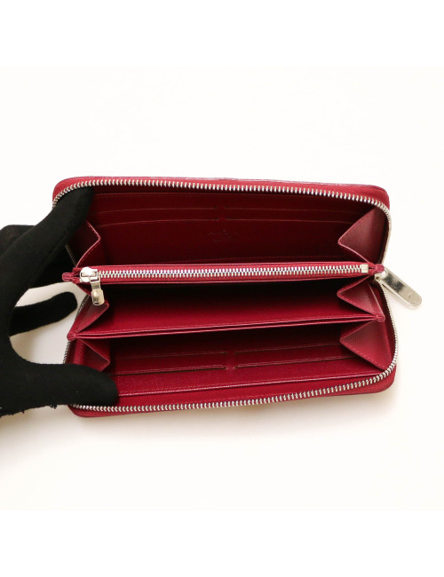 Compagnon LOUIS VUITTON cuir épi zippé