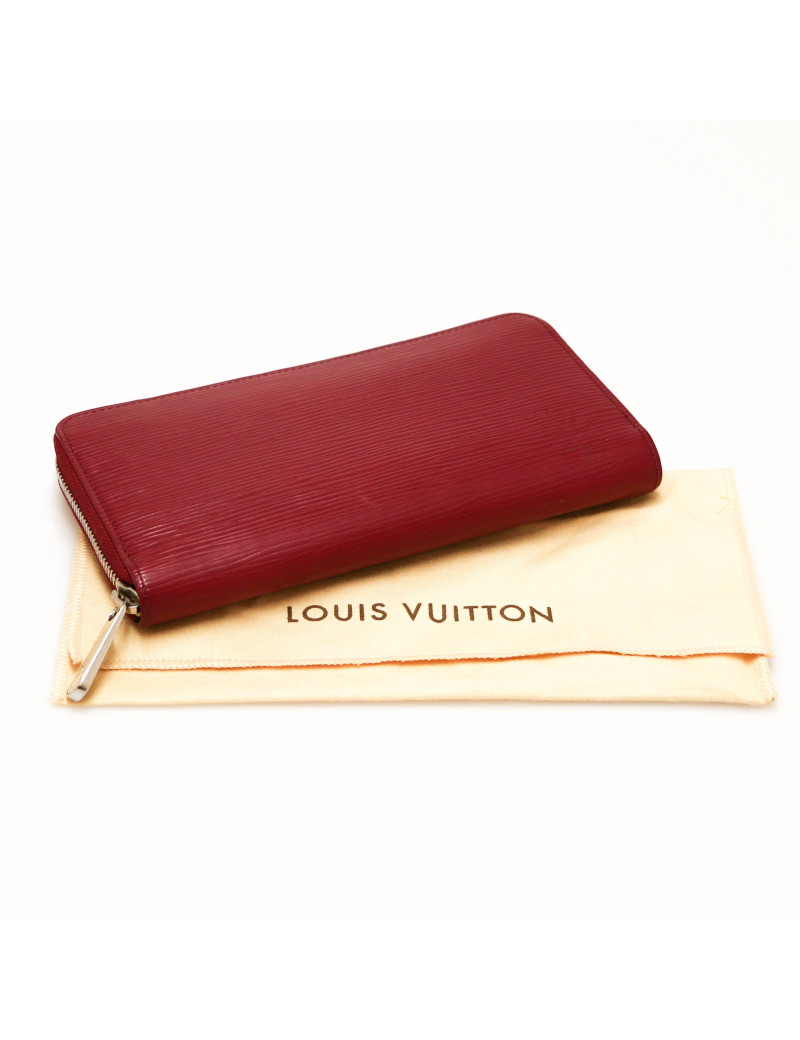 Compagnon LOUIS VUITTON cuir épi zippé