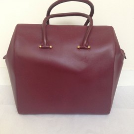CARTIER Burgundy leather bag