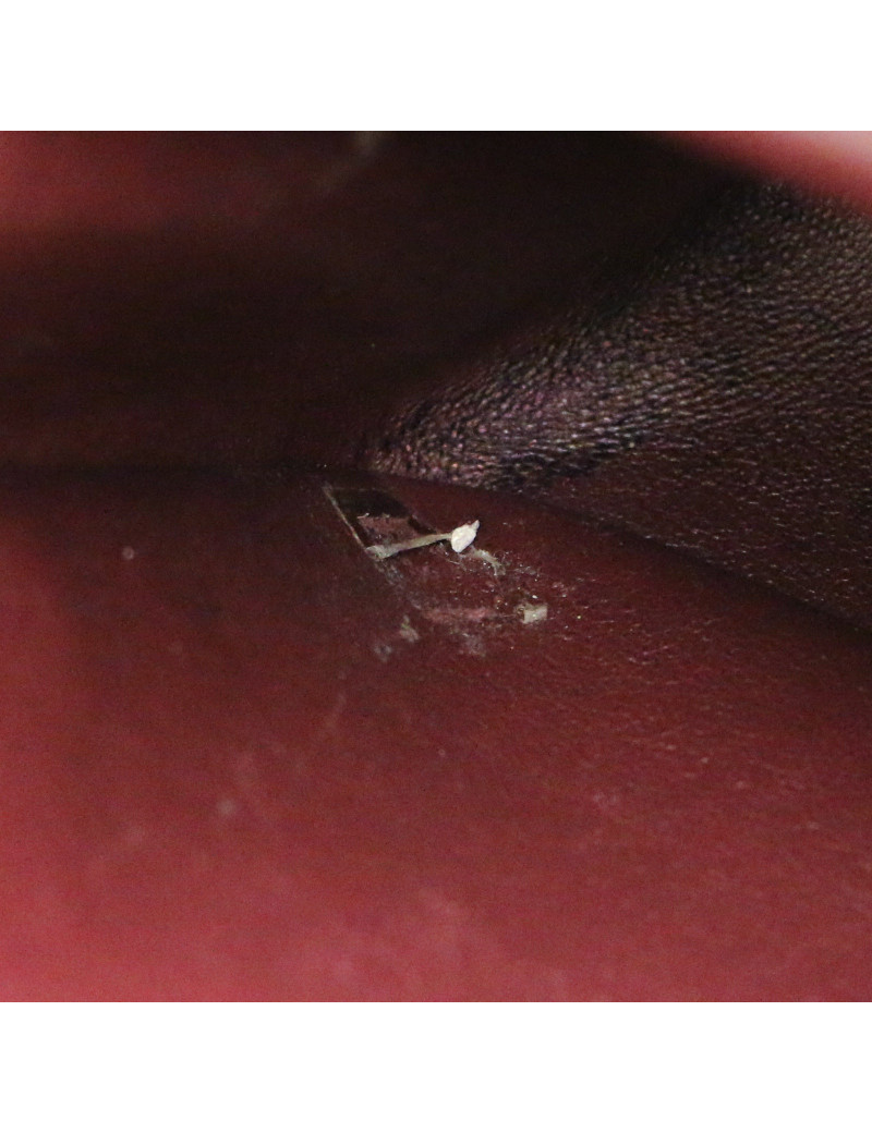 CHANEL 2.55 in black crumpled leather