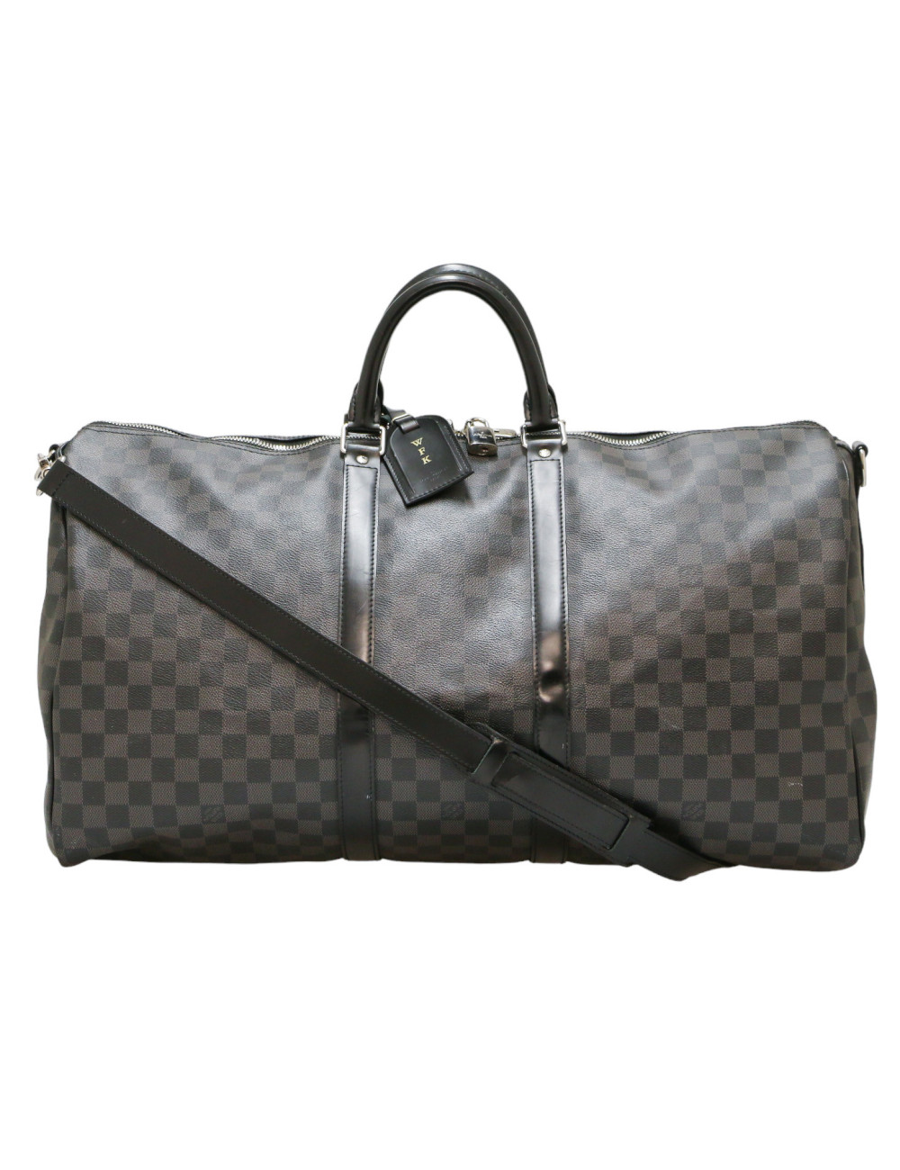 Sac Keepall 50 Bandoulière LOUIS VUITTON Damier graphite