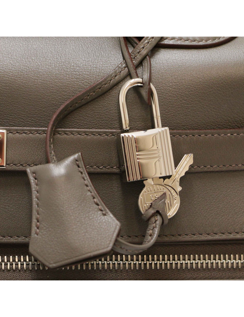 Kelly 35 Lakis HERMES swift gris étain