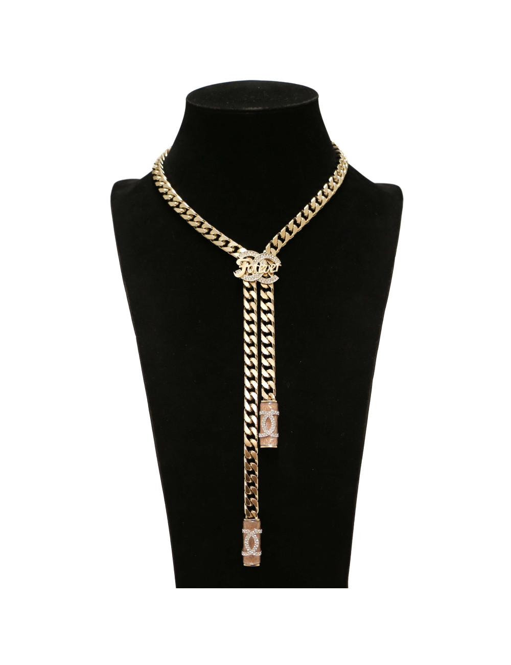 CHANEL Forever necklace curb chain