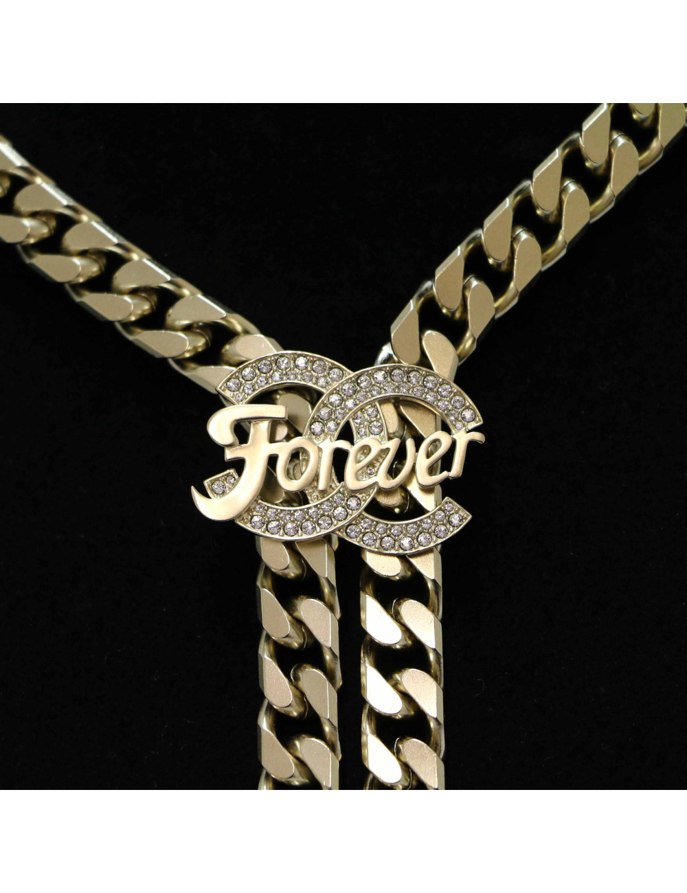 CHANEL Forever necklace curb chain