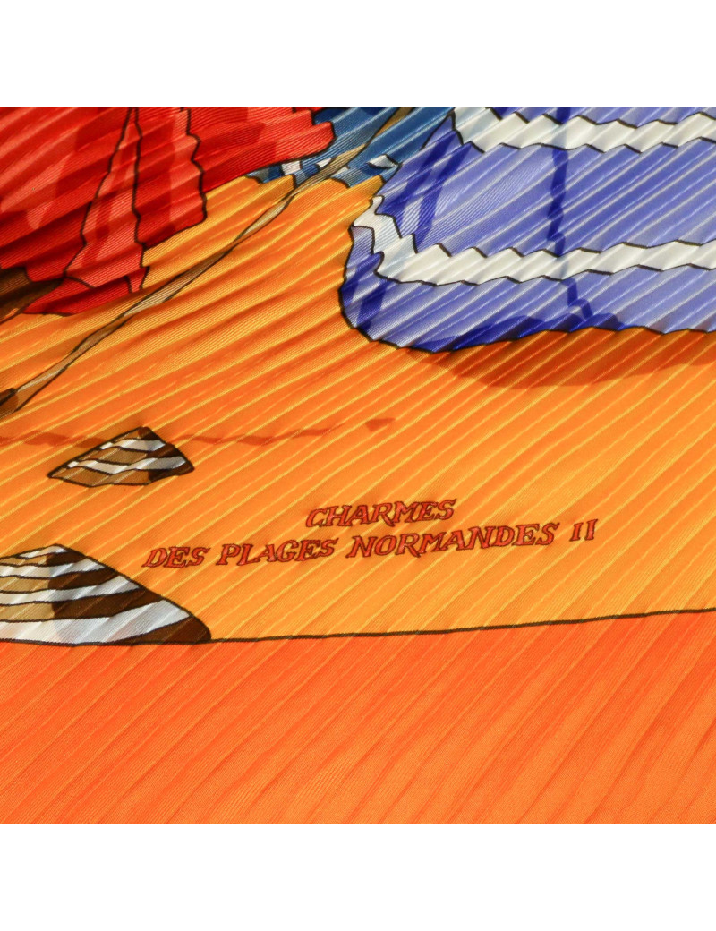 Plissé HERMES Charmes des plages normandes