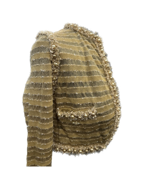 Gilet crop top CHANEL T34 Paris-Dubai