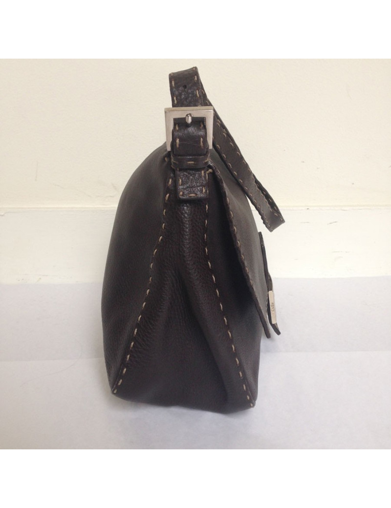 Sac cuir marron FENDI