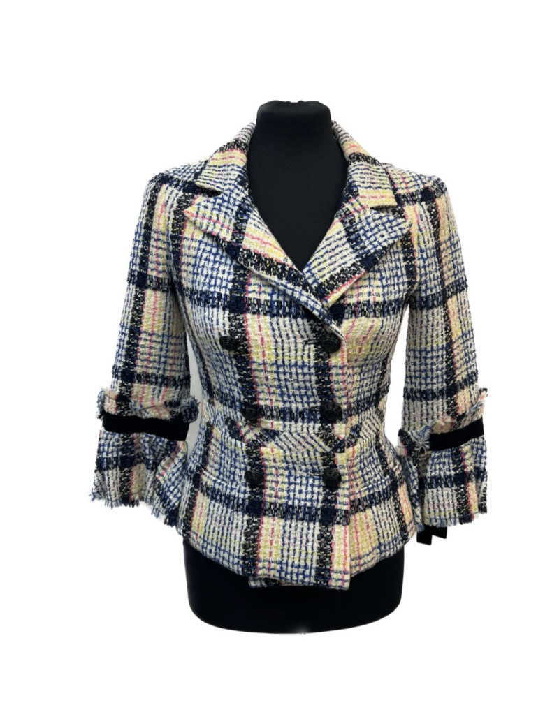 Veste CHANEL tweed multicolore