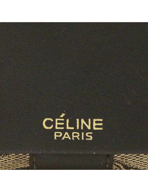 Malette vintage CELINE toile de coton