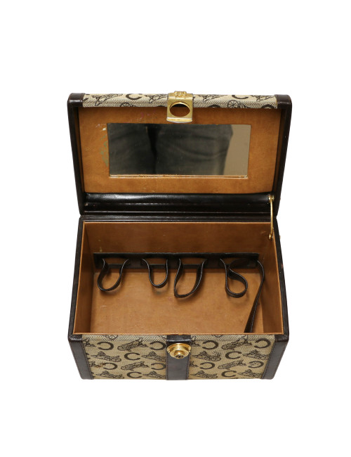 Malette vintage CELINE toile de coton