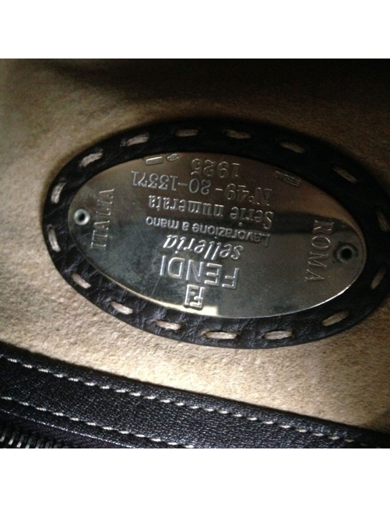 Sac cuir marron FENDI