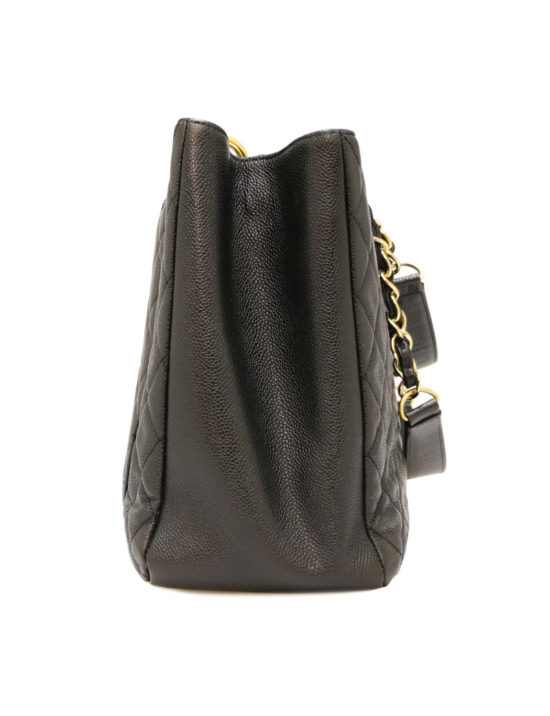 Cabas CHANEL cuir caviar noir