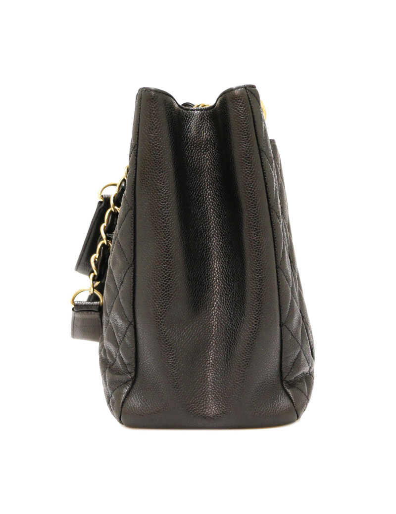 Cabas CHANEL cuir caviar noir