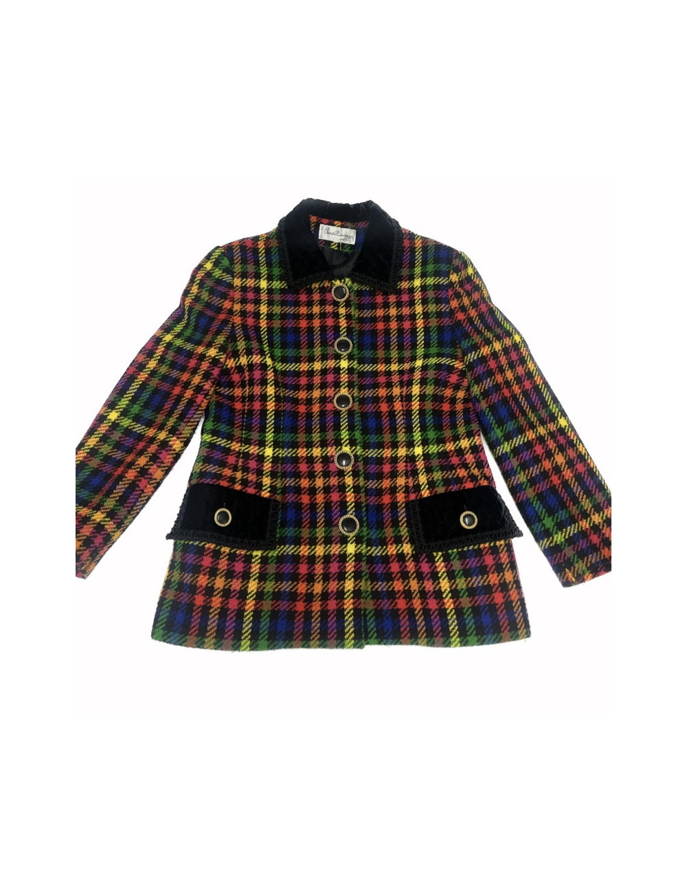 Veste carreaux CLAUDE BOUZON