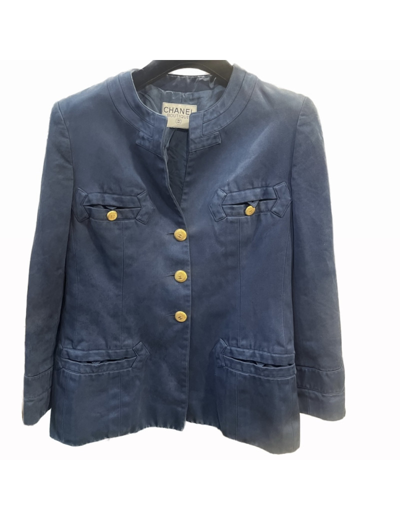 Veste denim T 36 CHANEL