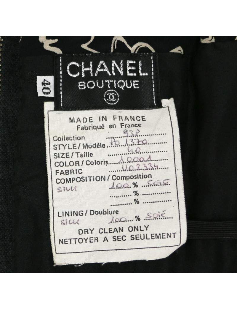 Ensemble CHANEL printemps été 1993 T40  short haut gainé 