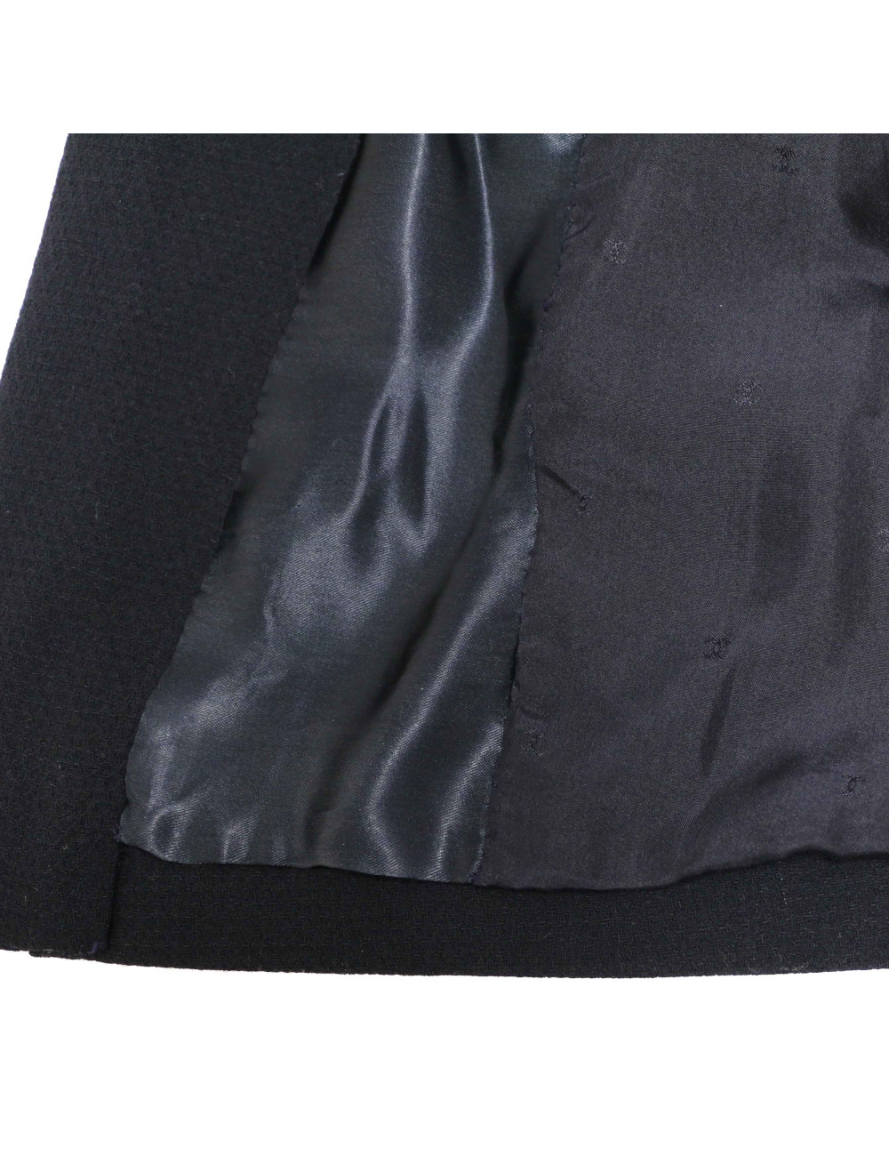 CHANEL blue jacket with white stripes