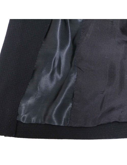 CHANEL blue jacket with white stripes