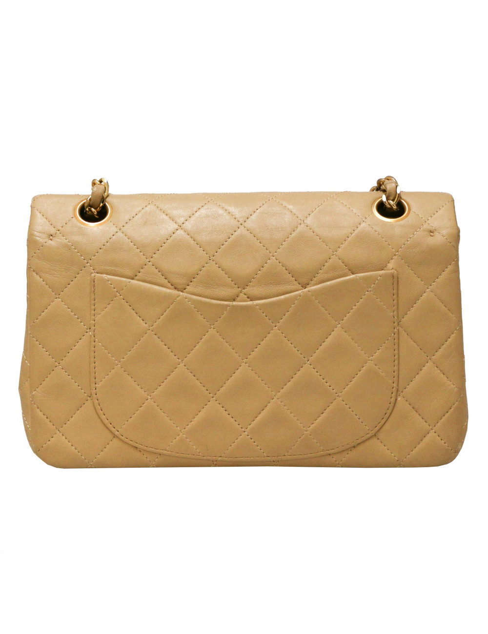 Timeless beige CHANEL cuir d'agneau