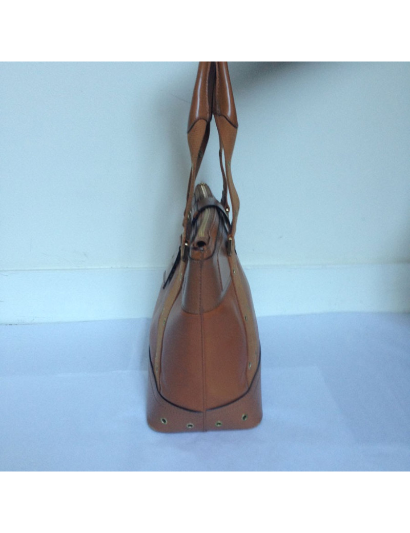 Grand sac DIOR en cuir marron