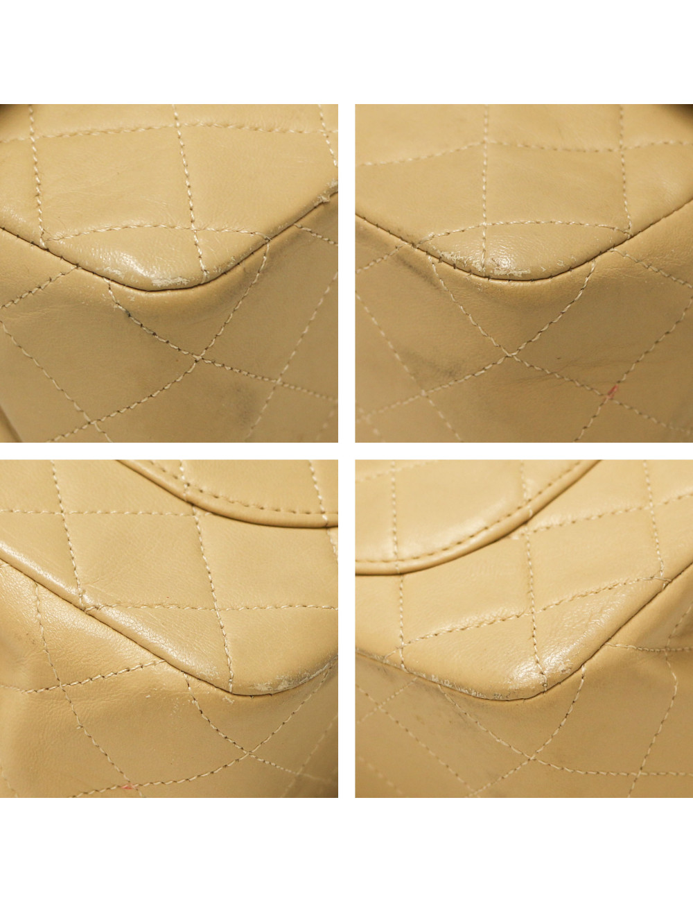 Timeless beige CHANEL cuir d'agneau