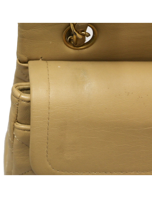 Timeless beige CHANEL cuir d'agneau