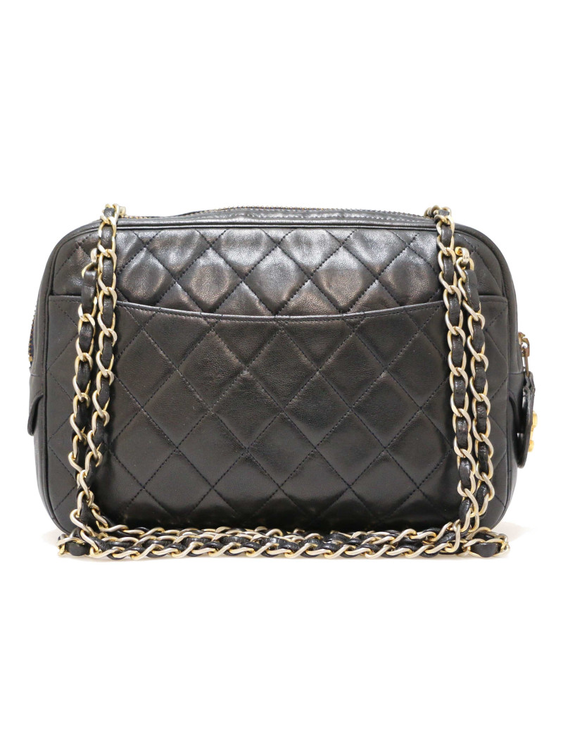 Sac camera CHANEL noir vintage