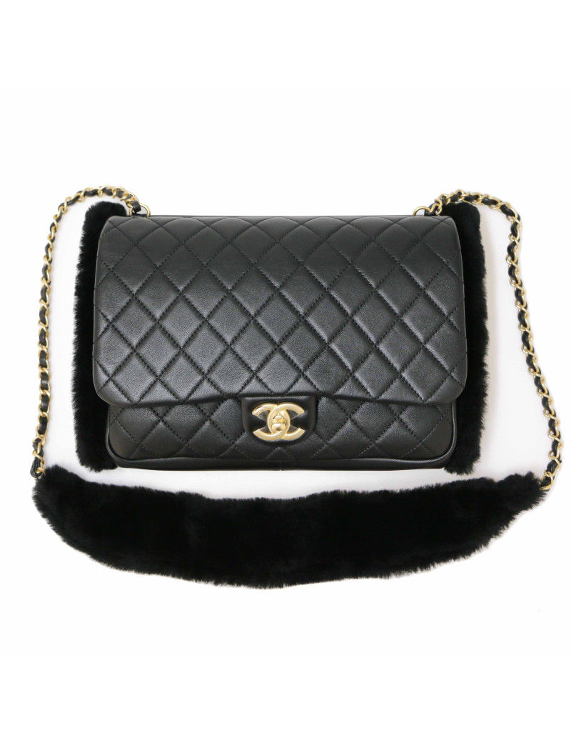 Sac Manchon CHANEL fausse fourrure