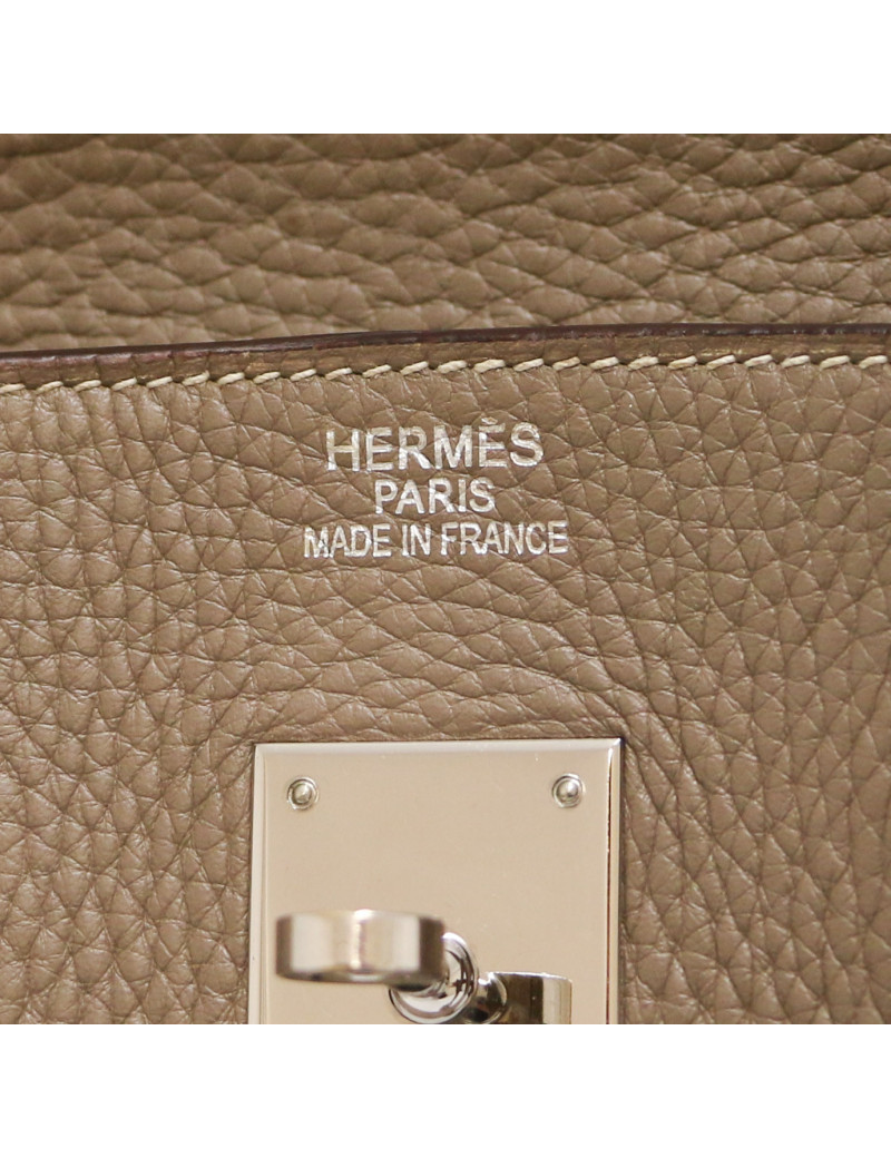 Birkin 35 HERMES taurillon étoupe
