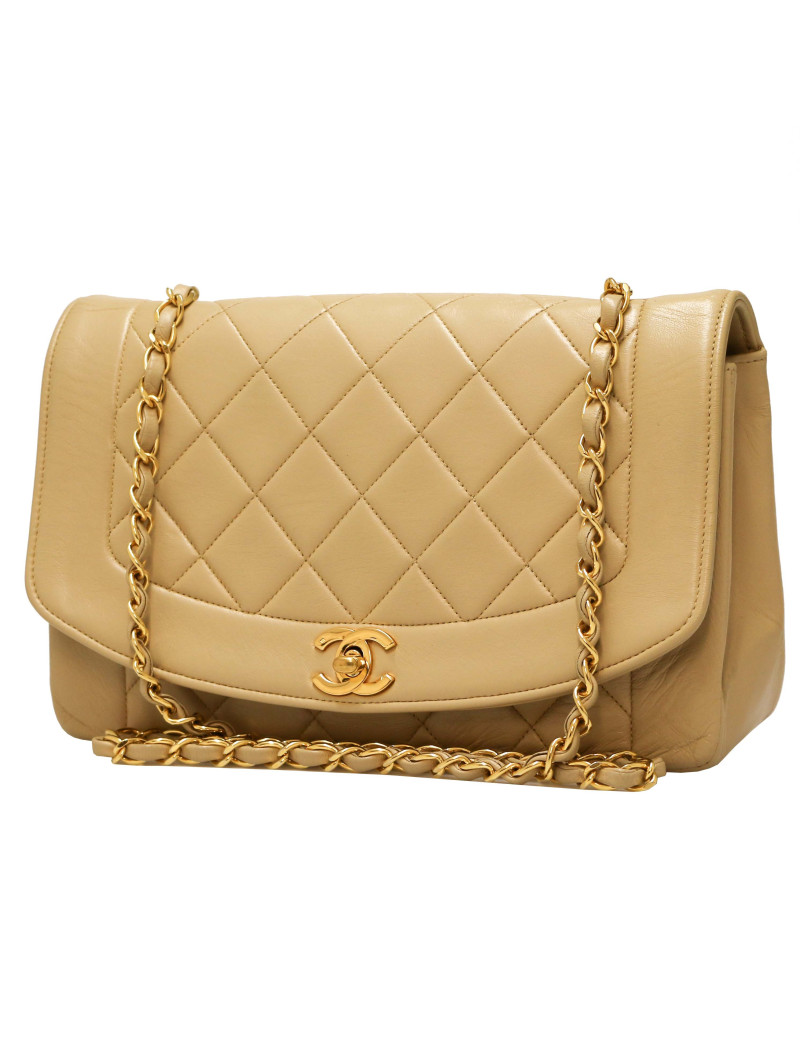 Sac Diana médium CHANEL beige