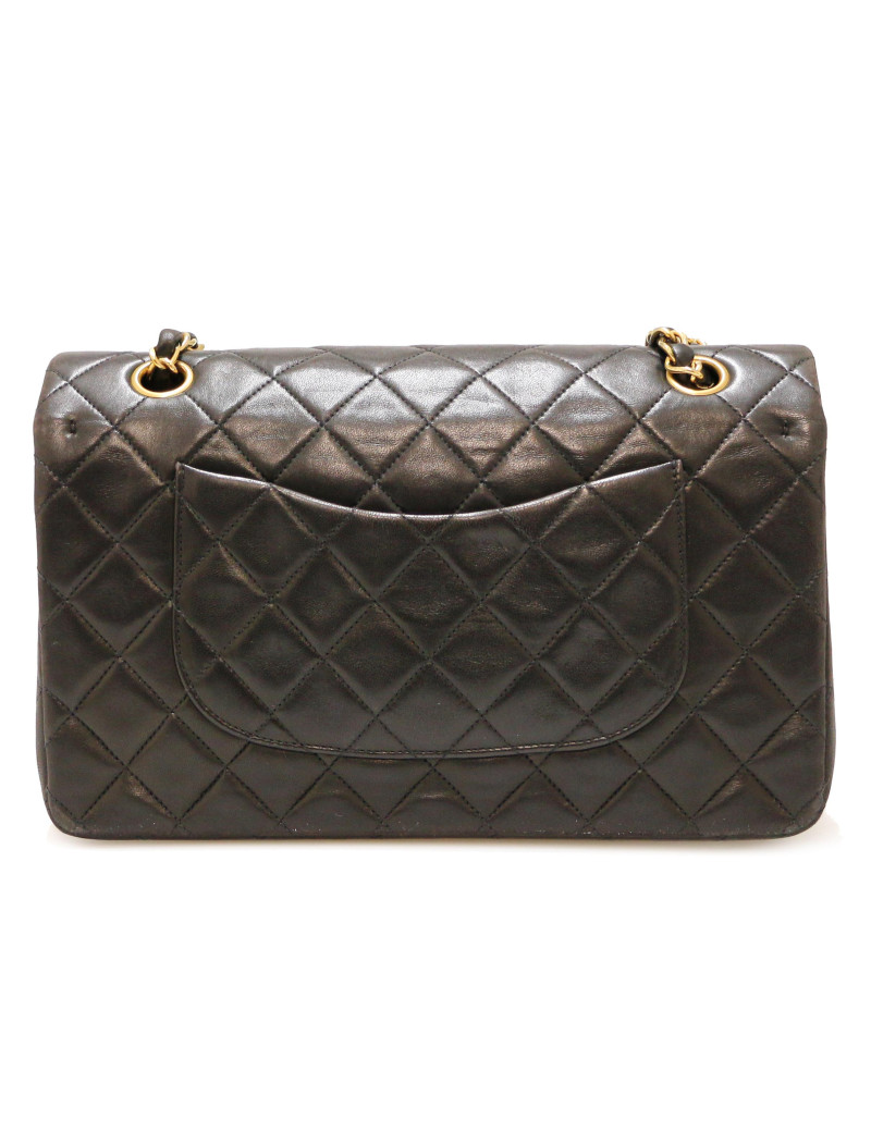 Sac Médium double flap CHANEL noir