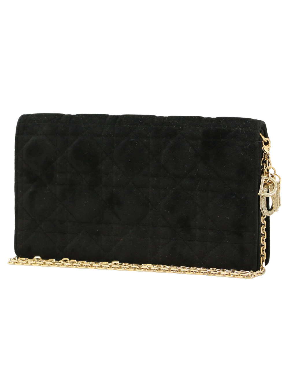 Mini sac CHRISTIAN DIOR velours noir