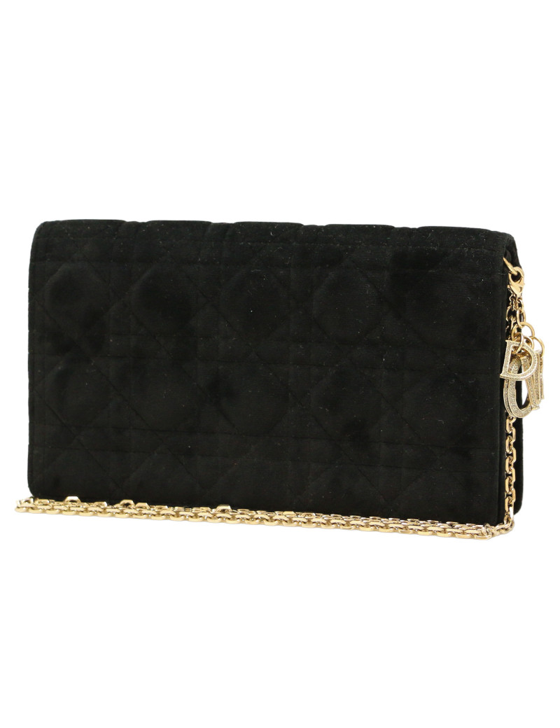 Mini sac CHRISTIAN DIOR velours noir