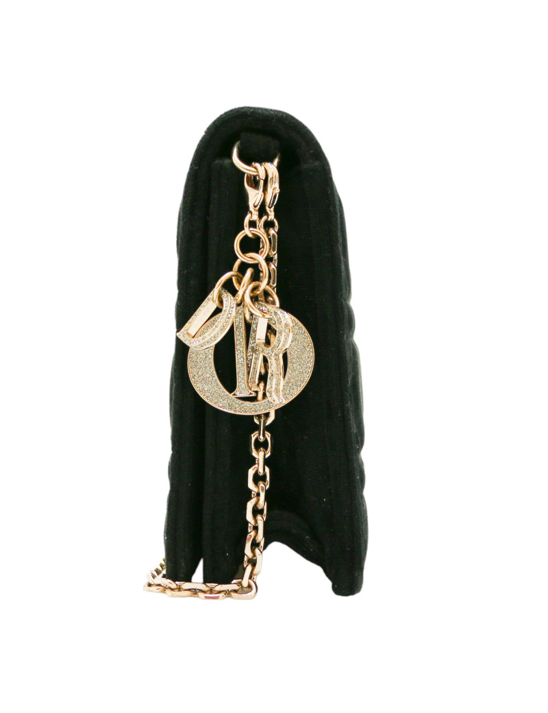 Mini sac CHRISTIAN DIOR velours noir